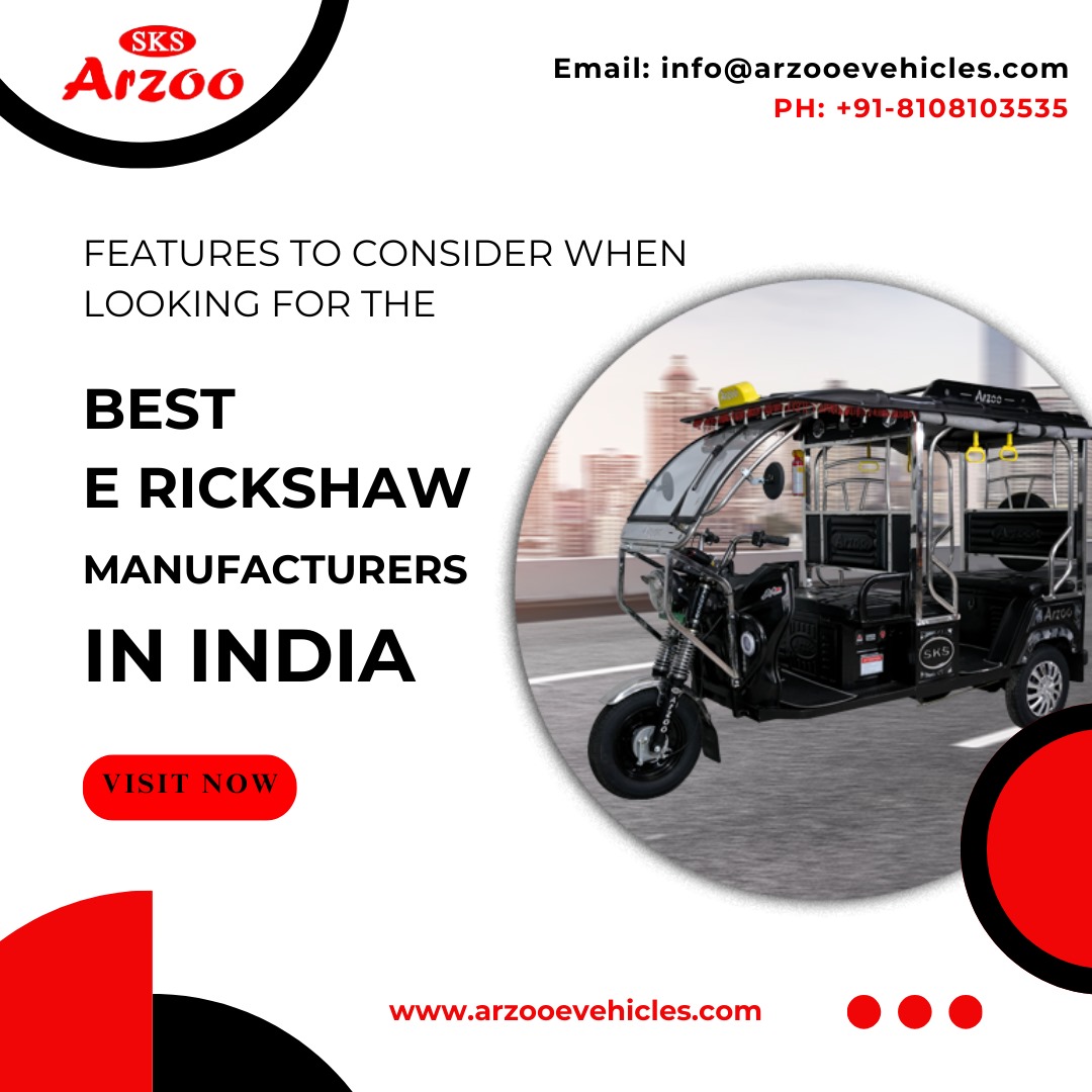 Best E Rickshaw Manufacturers